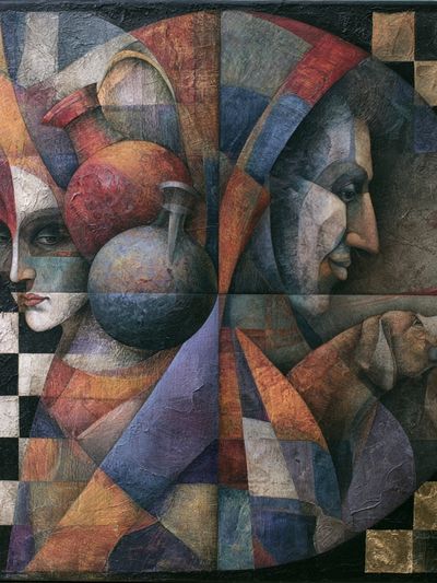 Cubist Faces Fine-Art Print.