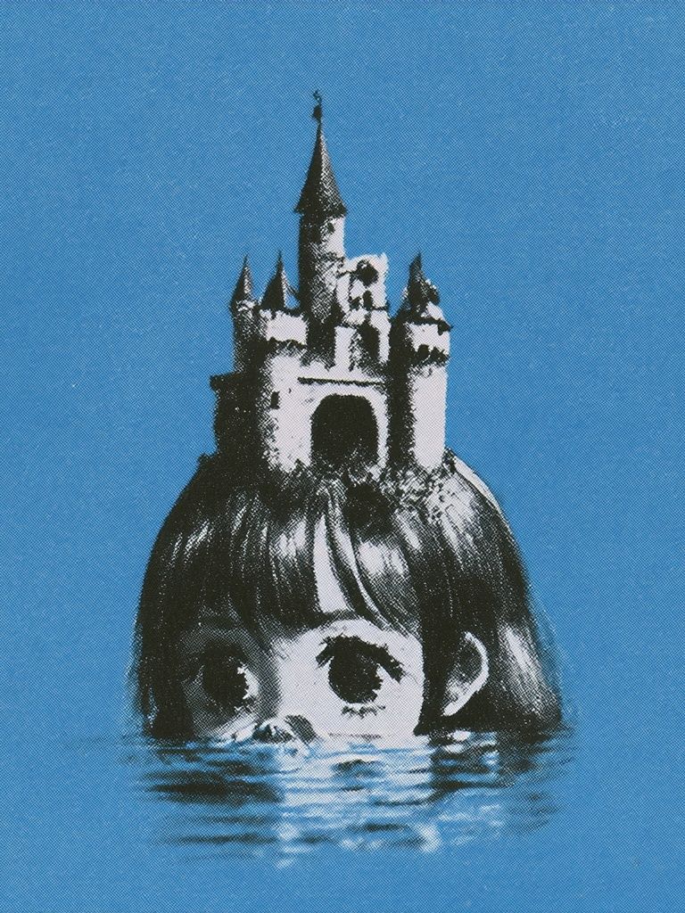 Surreal Castle Girl Print. poster detail