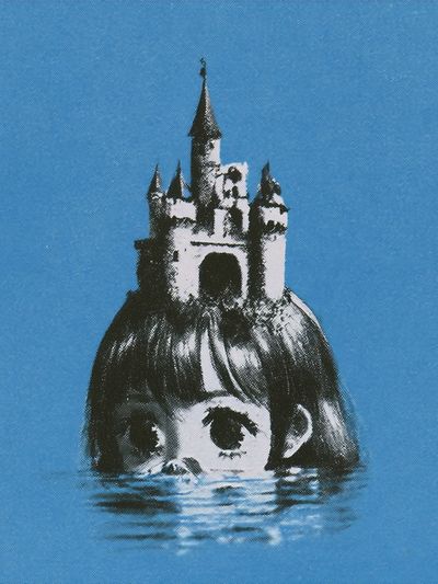 Surreal Castle Girl Print.