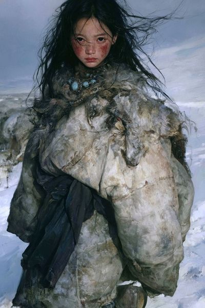 Arctic Girl Portrait Print.