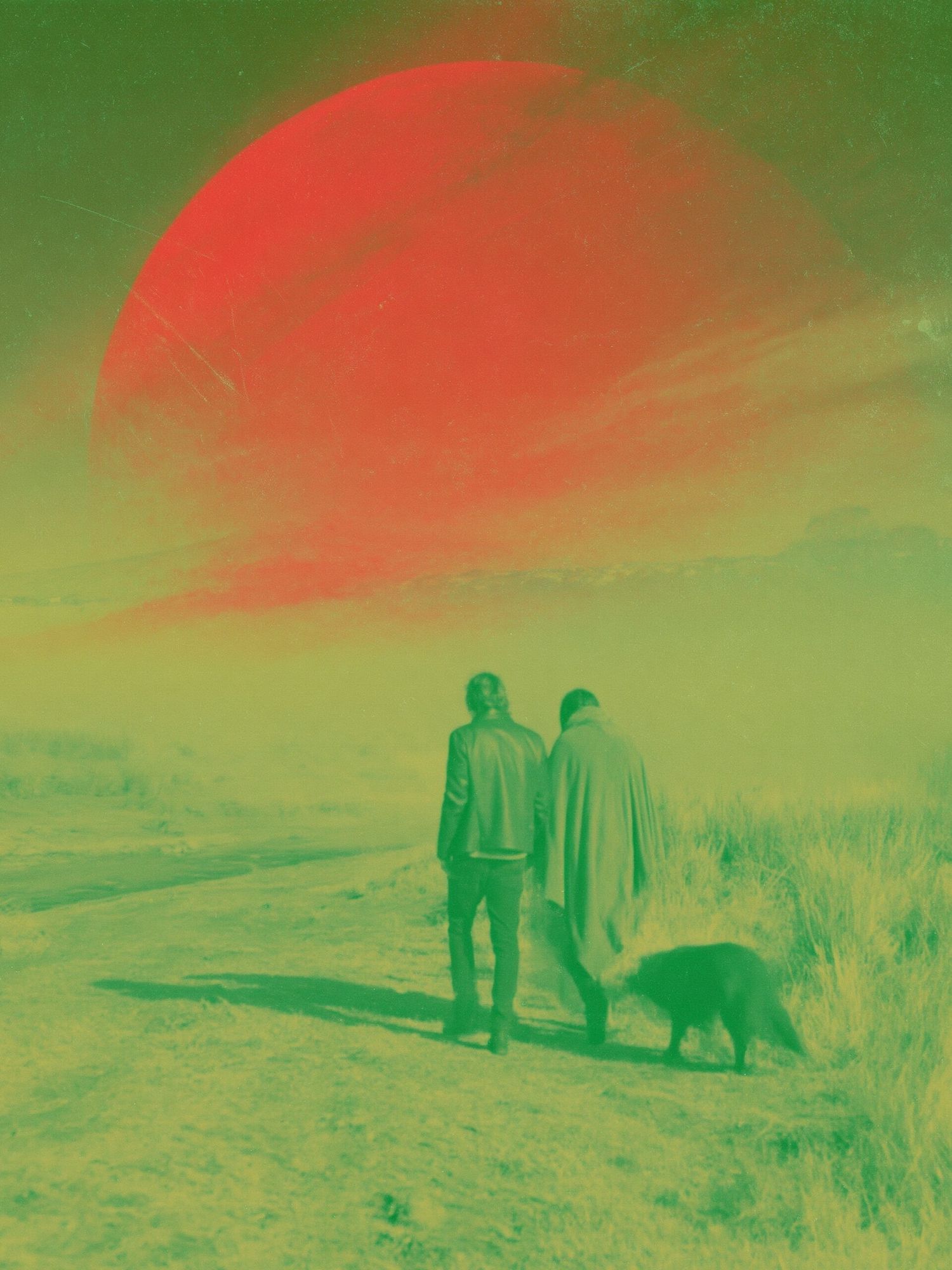 Surreal Red Sun Landscape Poster. poster — fine-art art