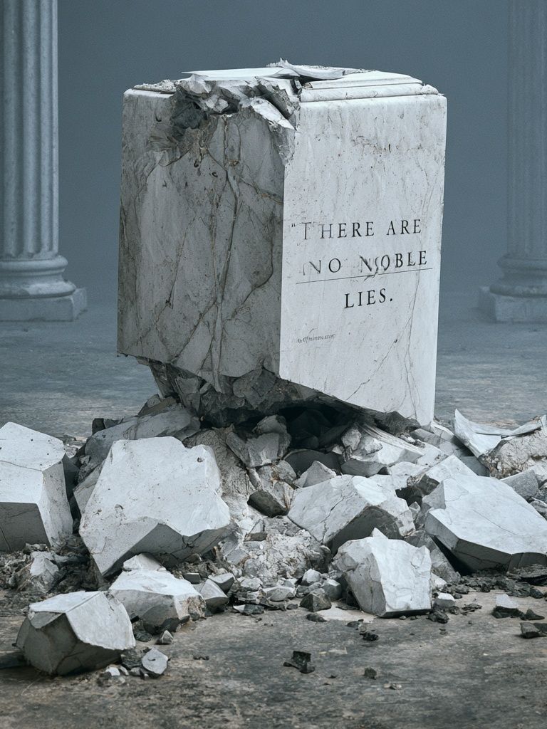 Broken Marble Truth Poster. poster detail