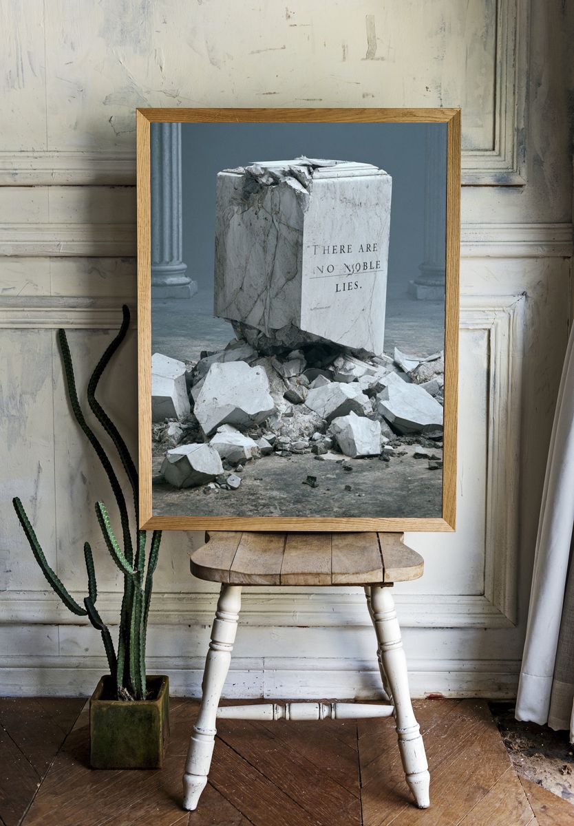 Broken Marble Truth Poster. room preview