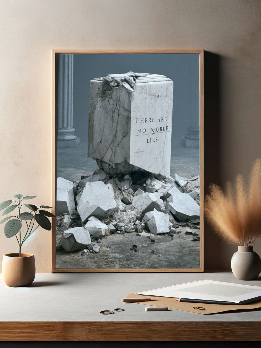 Broken Marble Truth Poster. — room view 2