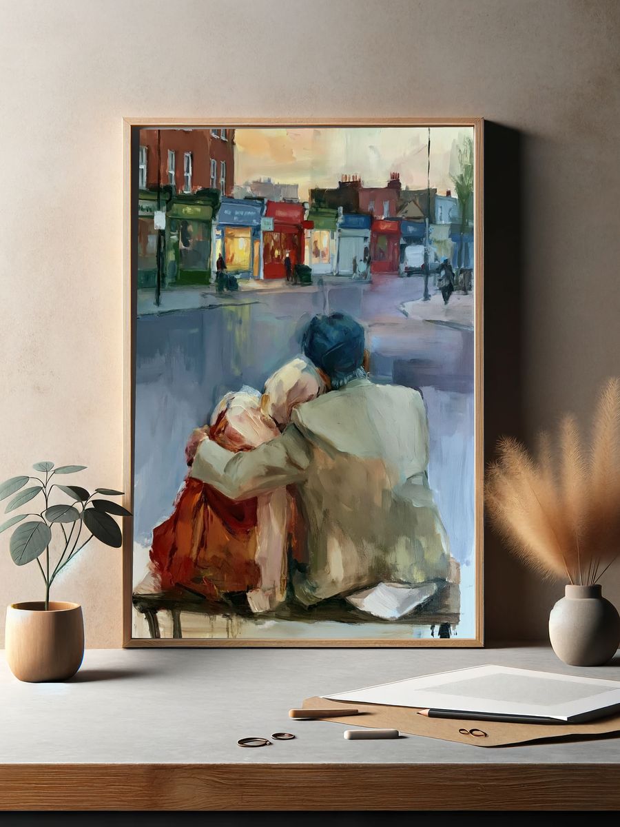 City Lovers Street Scene Poster. — room view 2
