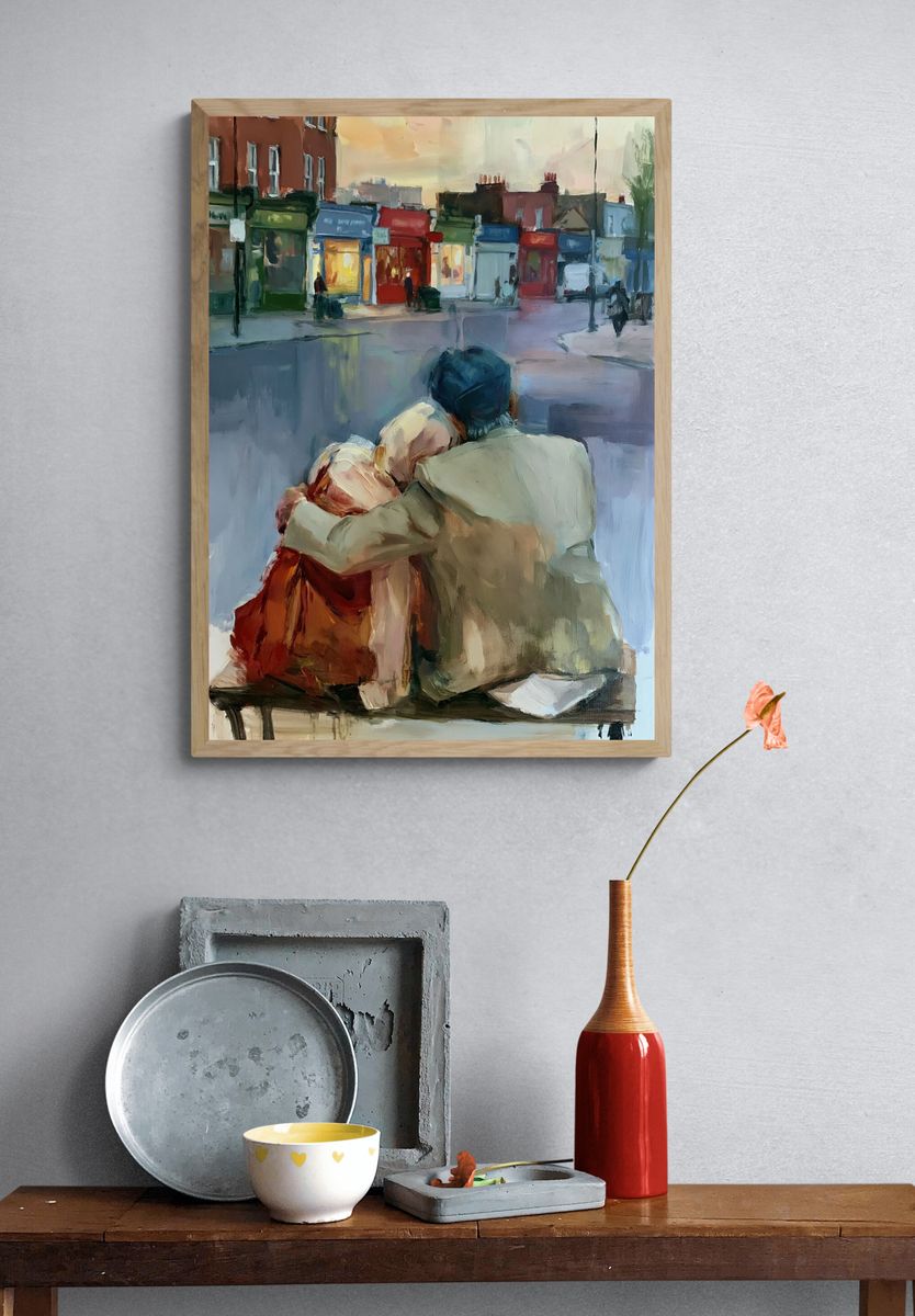 City Lovers Street Scene Poster. — room view 3