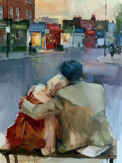 City Lovers Street Scene Poster. poster