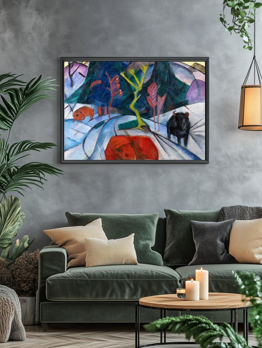 Bison winter (red bison) (1913). — room view 4