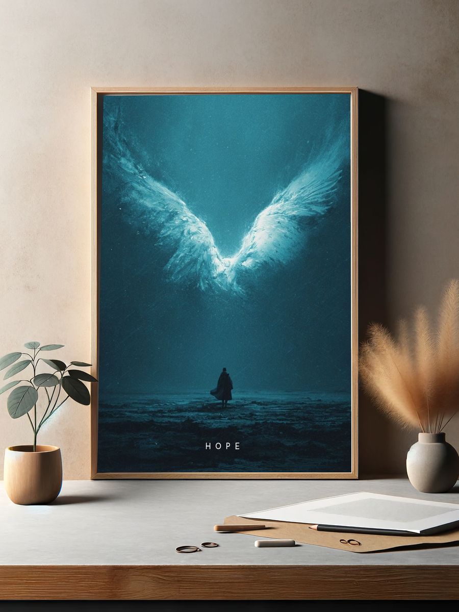 Hope Surrealism Poster. — room view 2