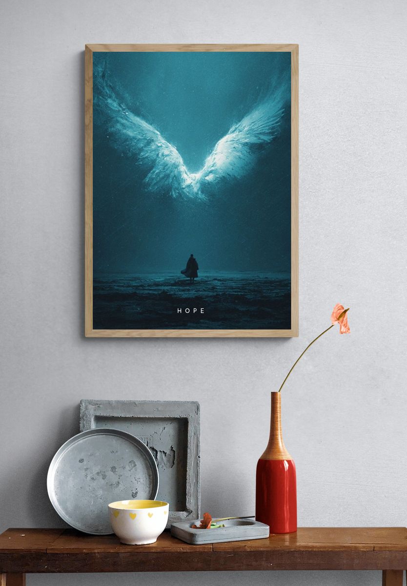 Hope Surrealism Poster. — room view 3