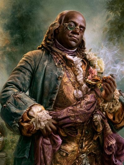 Baroque Gentleman Portrait Print. poster