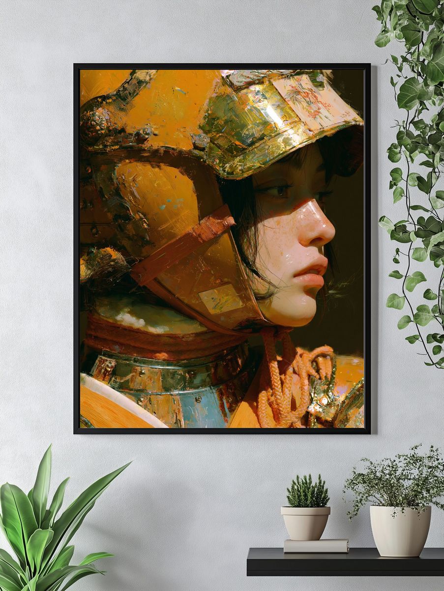 Armored Portrait — Fine-Art Print. — room view 4