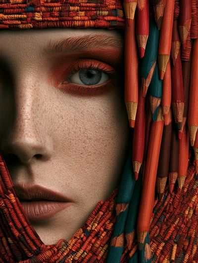 Textured Portrait Fine-Art Print.