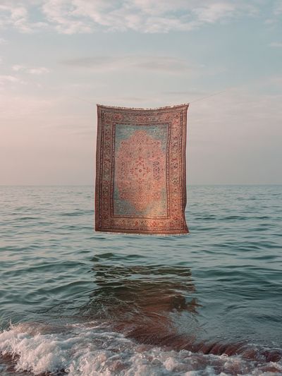 Floating Rug Seascape Surrealism Print.
