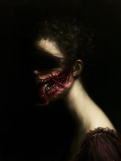 Surreal Horror Portrait Print.