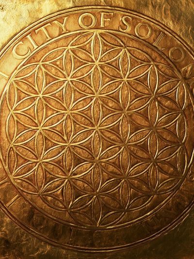 City of Sol Golden Emblem Poster. poster print