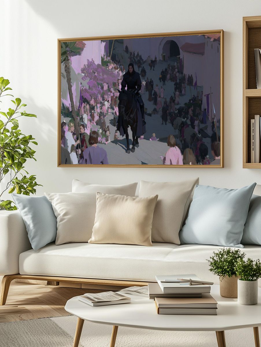Dark Rider Procession Fine-Art Poster. — room view 2