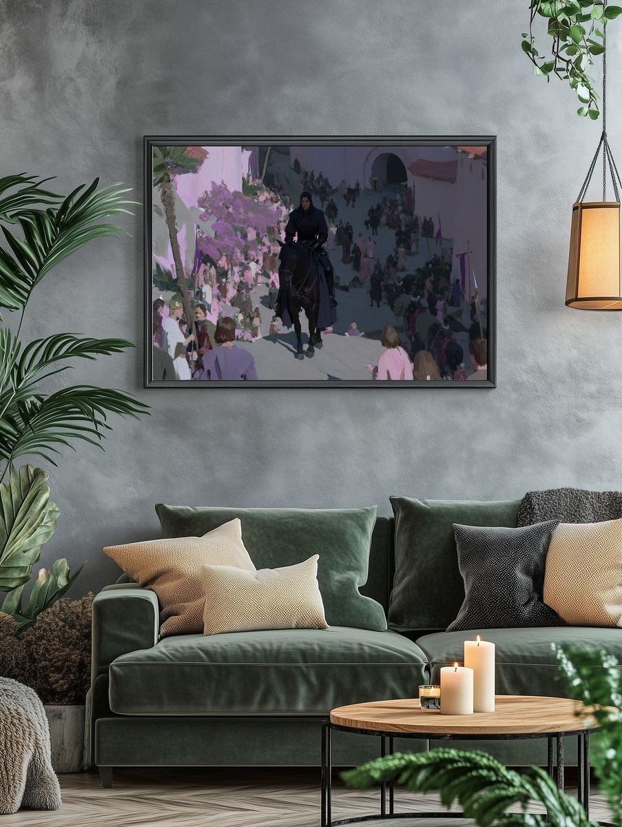 Dark Rider Procession Fine-Art Poster. — room view 4