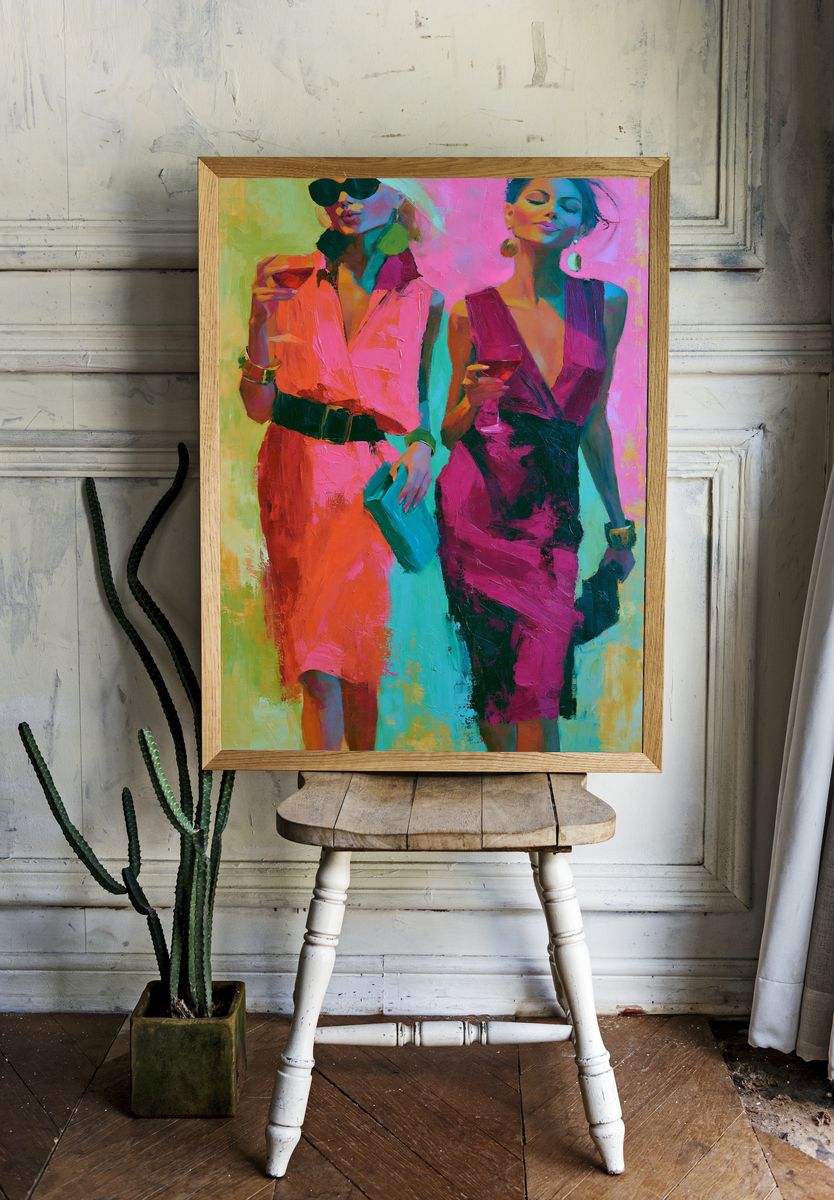 Fashion Figures Contemporary Print. room preview