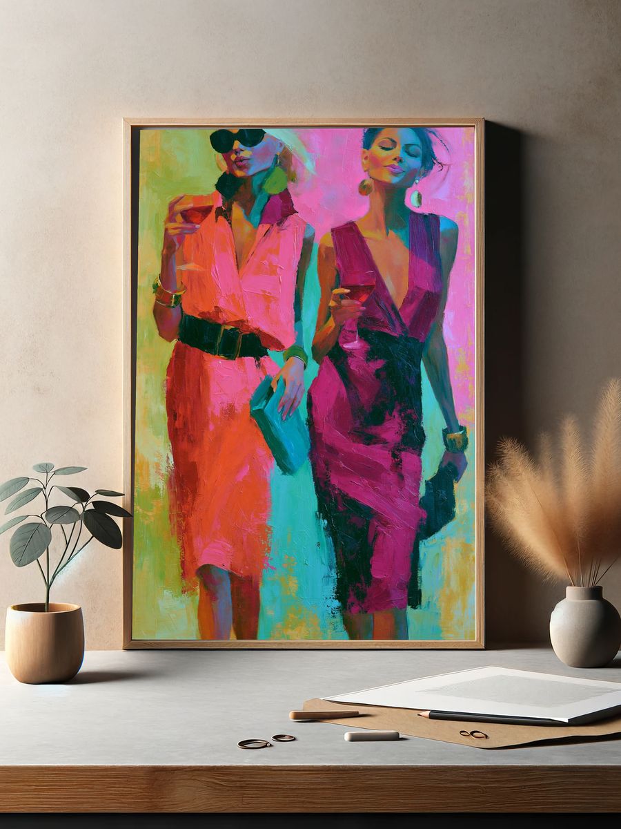Fashion Figures Contemporary Print. — room view 2