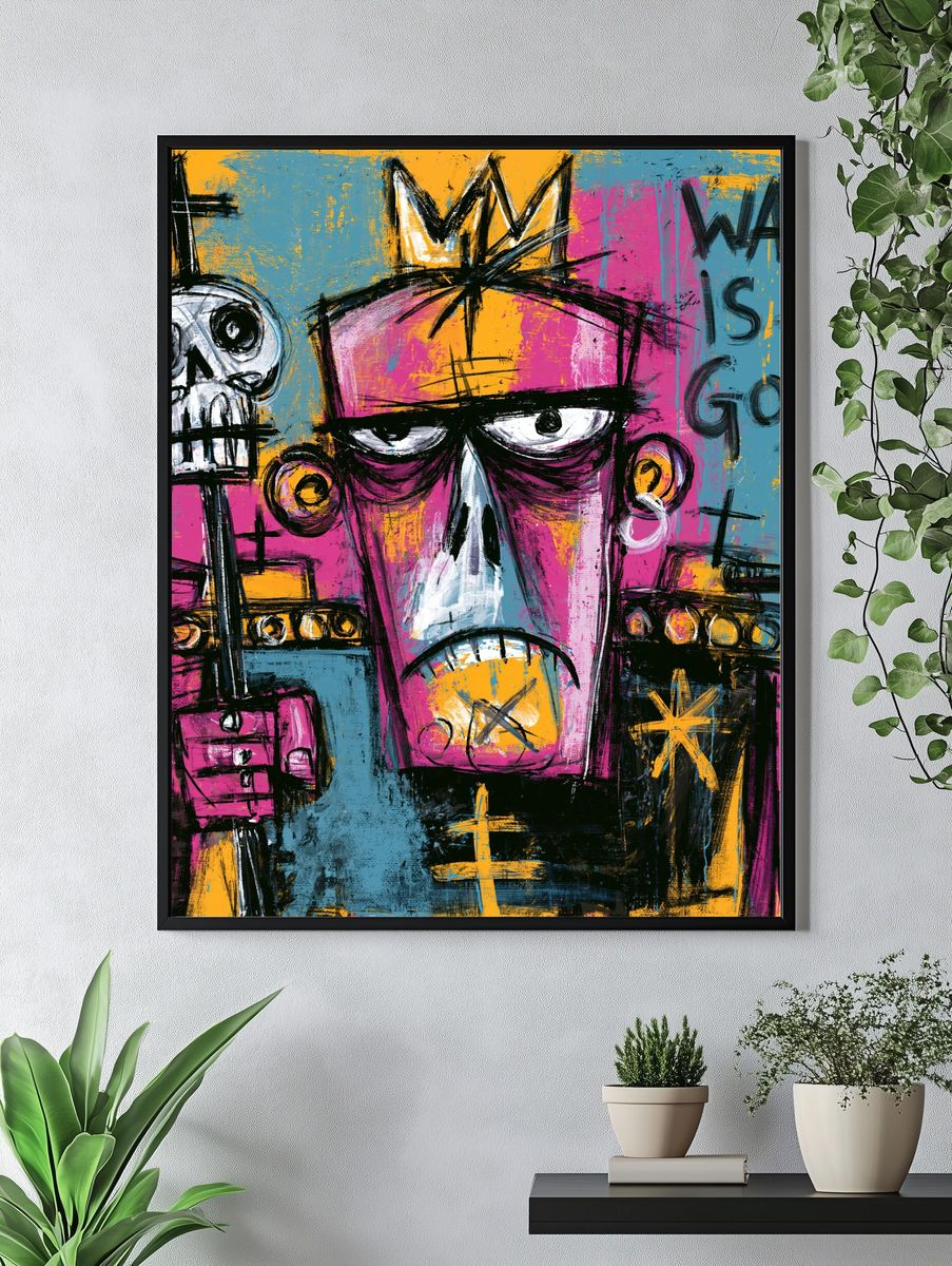 War Is a God Street-Art Poster. — room view 4