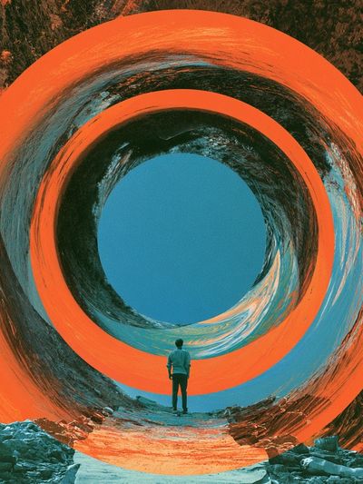 Surreal Portal Landscape Print.