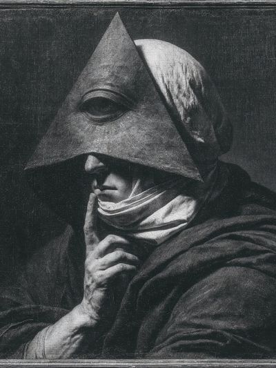 Mystic Figure — Surreal Print. poster