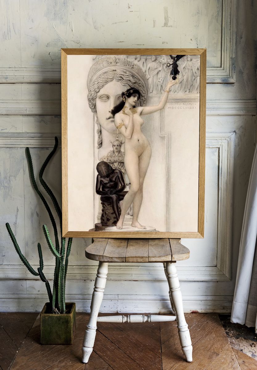 Gustav Klimt 's Allegory Sculpture. — room view 1