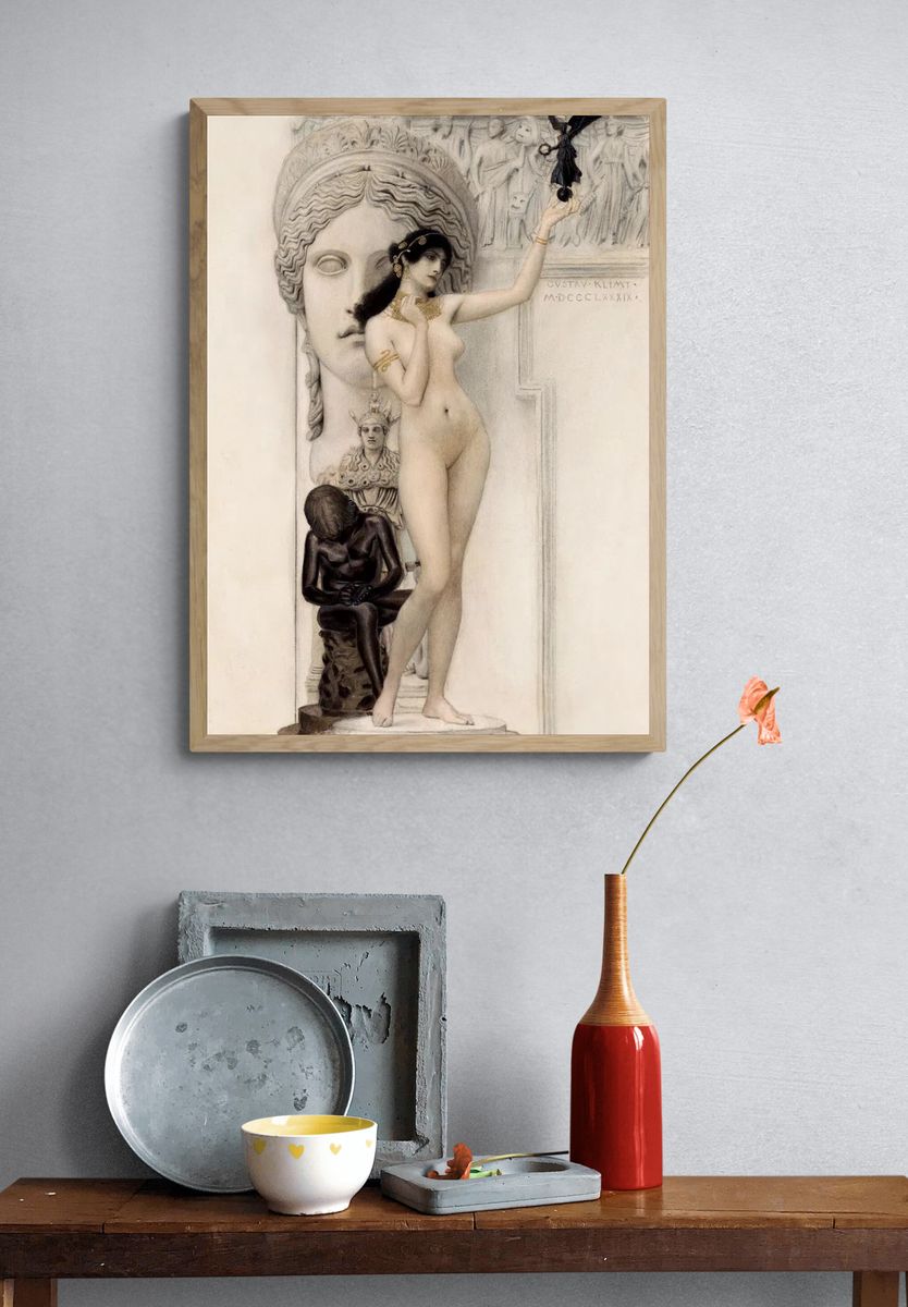 Gustav Klimt 's Allegory Sculpture. — room view 3