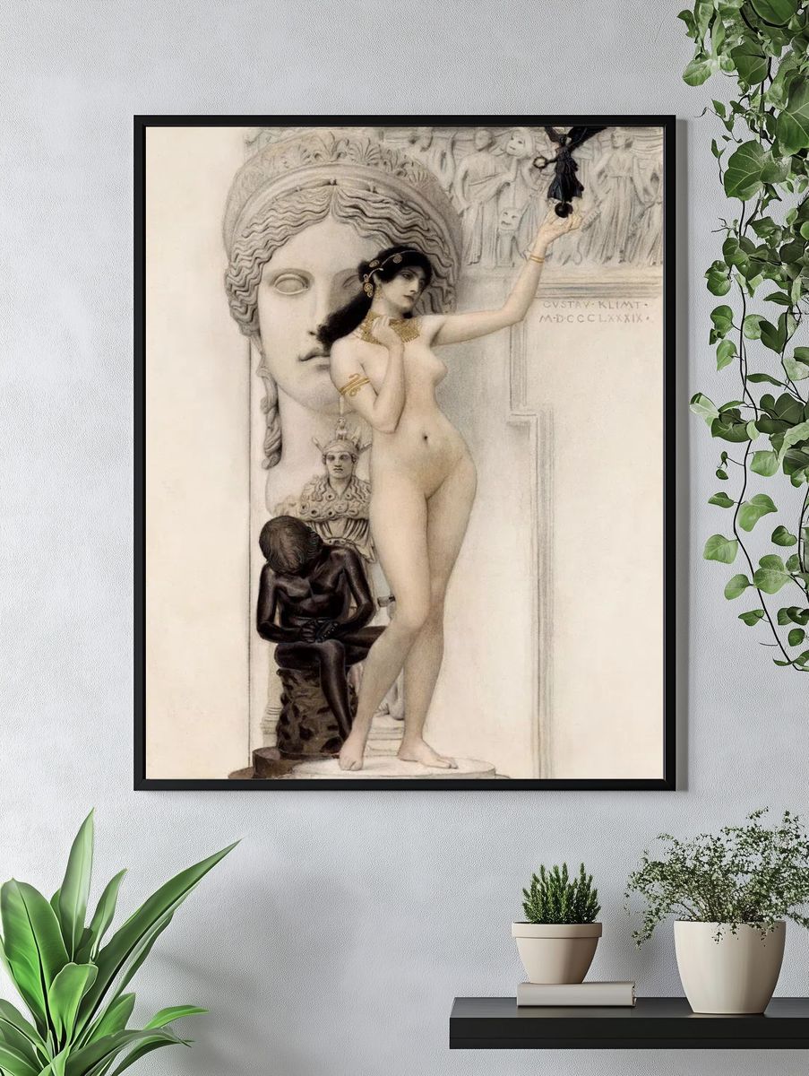 Gustav Klimt 's Allegory Sculpture. — room view 4
