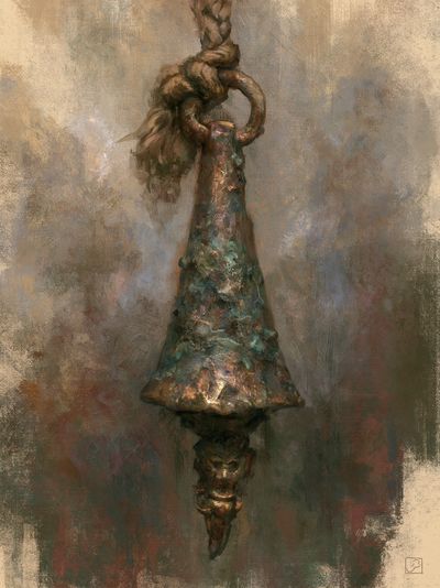 Rustic Bell Still Life Print.