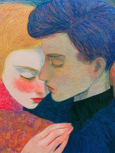 Tender Embrace Fine-Art Poster.