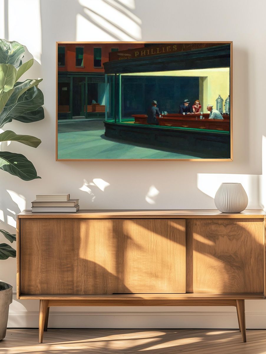 Nighthawks (1942) oil painting Edward. — room view 3