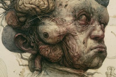 Surreal Human Head Fine-Art Print.