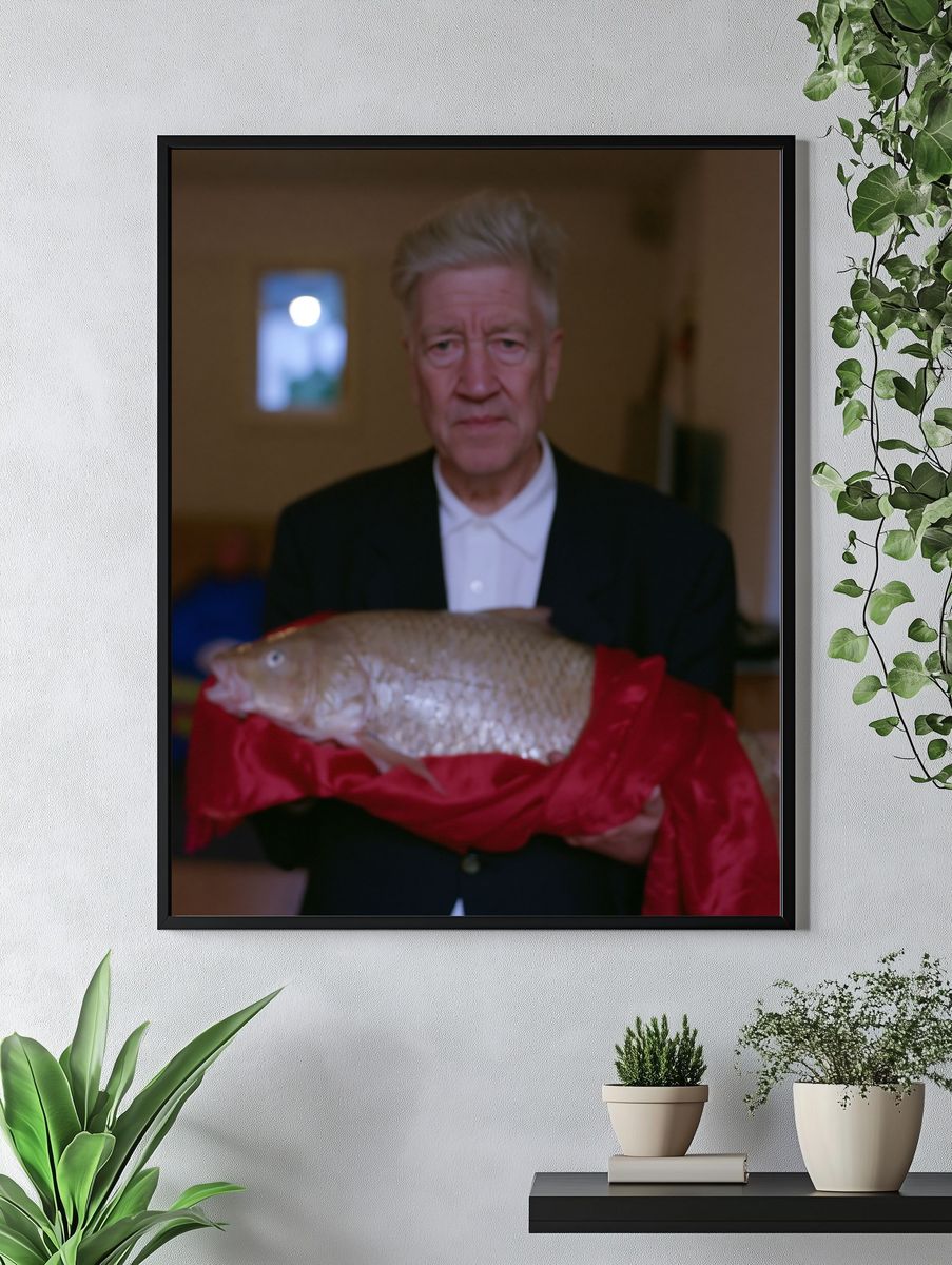 Surreal Fish Portrait Print. — room view 4