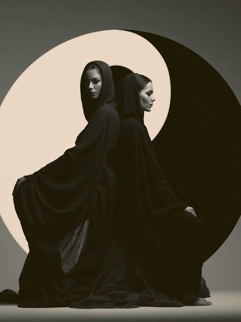 Dual Figure Surrealism Print. poster — fine-art art
