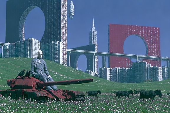Surreal Cityscape — Fine-Art Print. poster detail