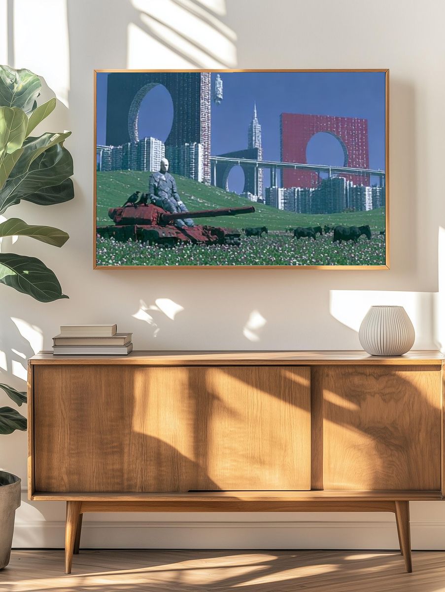 Surreal Cityscape — Fine-Art Print. — room view 3
