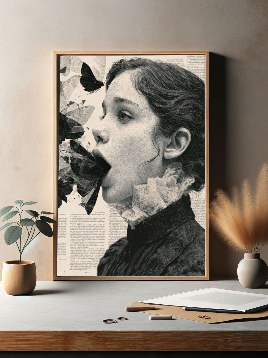 Butterfly Portrait Fine-Art Print. — room view 2