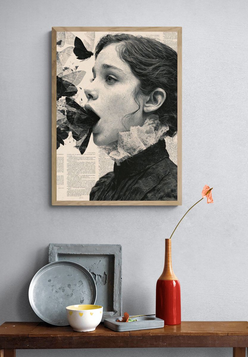 Butterfly Portrait Fine-Art Print. — room view 3