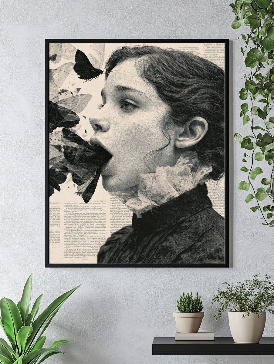 Butterfly Portrait Fine-Art Print. — room view 4
