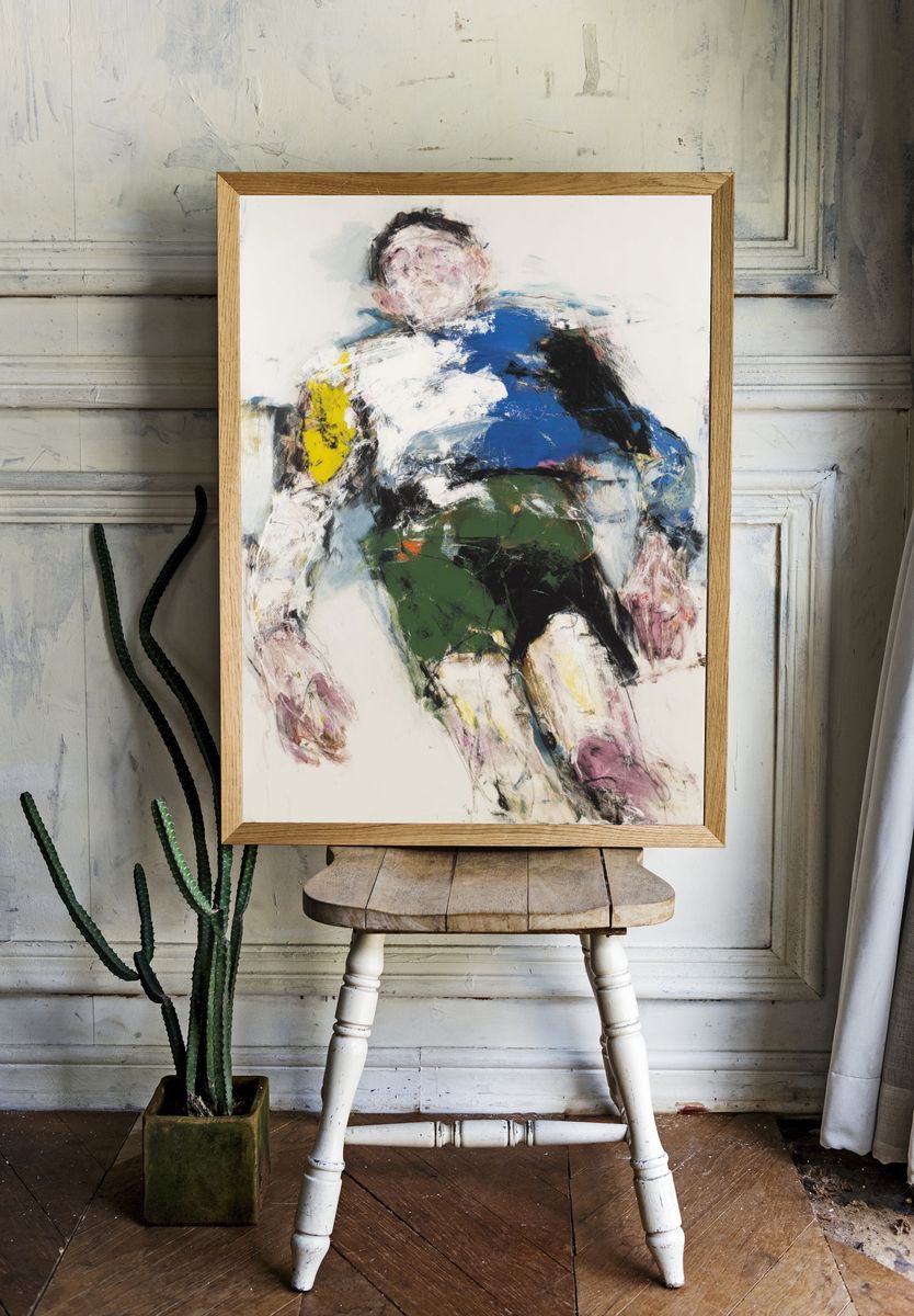 Abstract Figure Expressionism Poster. — room view 1