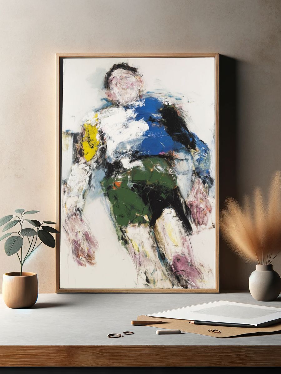 Abstract Figure Expressionism Poster. — room view 2