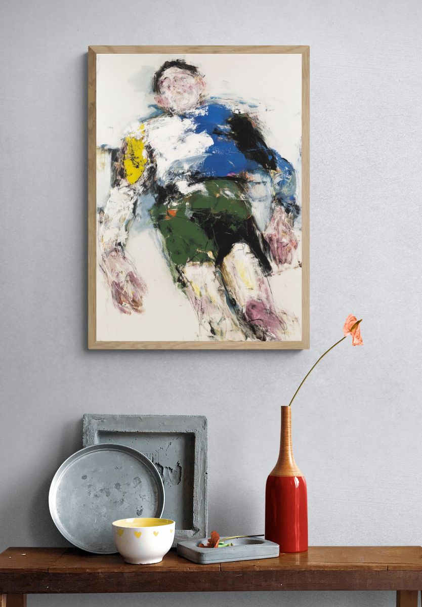 Abstract Figure Expressionism Poster. — room view 3