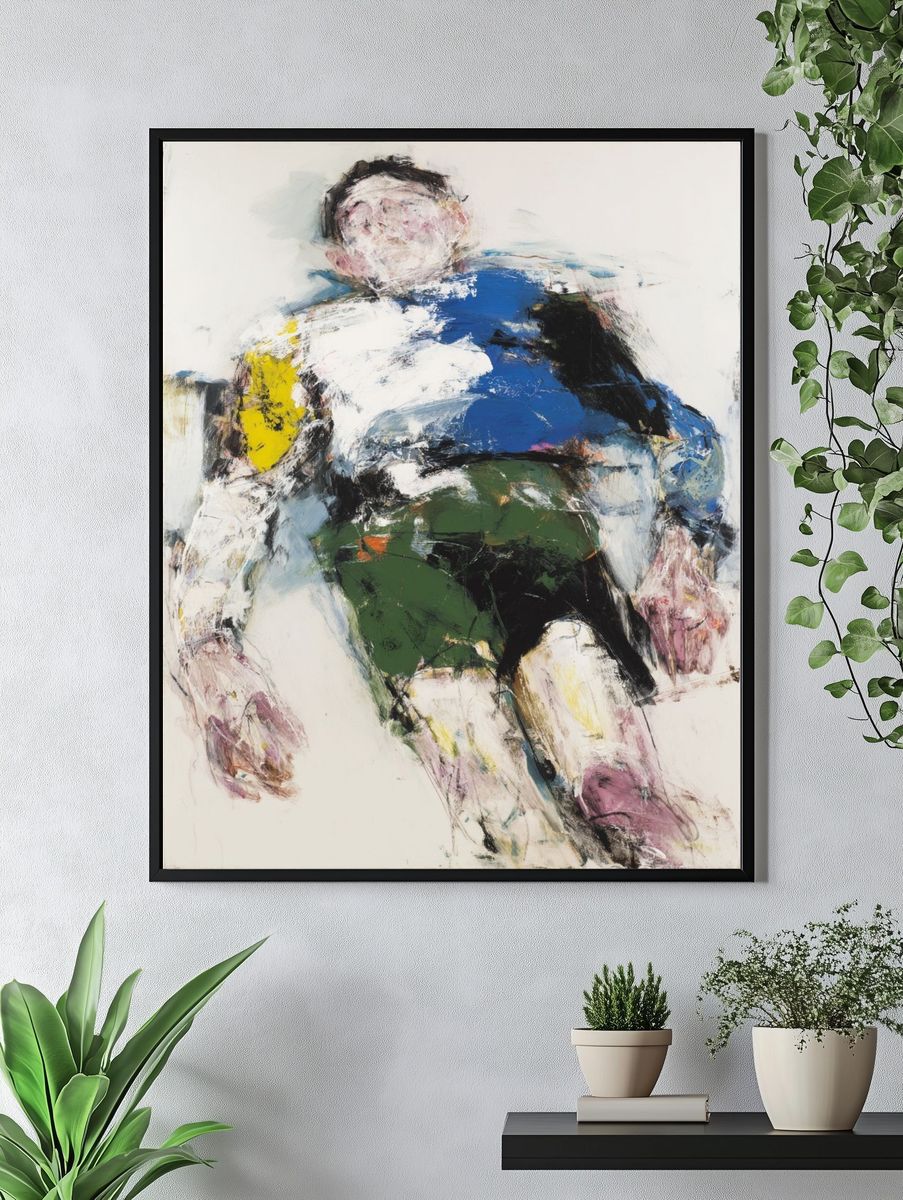 Abstract Figure Expressionism Poster. — room view 4
