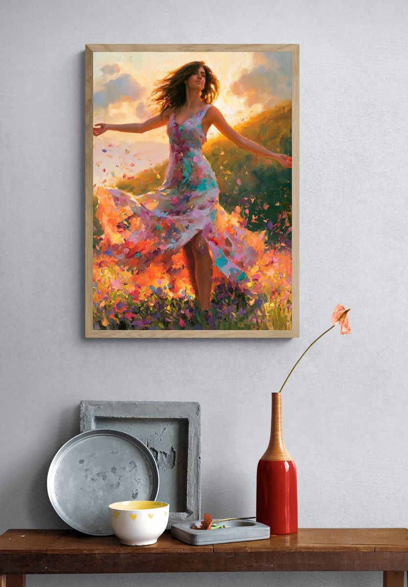 Sunlit Dancer Fine-Art Print. — room view 3