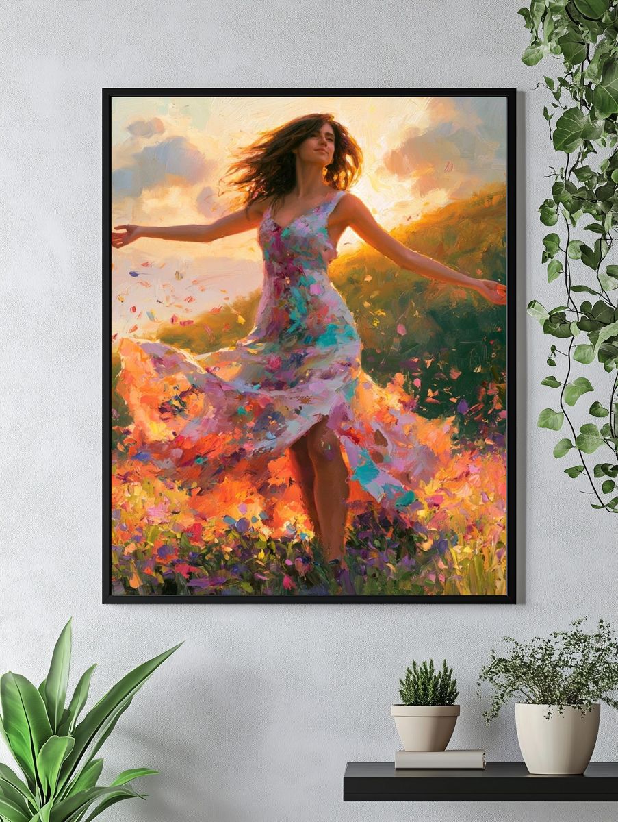 Sunlit Dancer Fine-Art Print. — room view 4