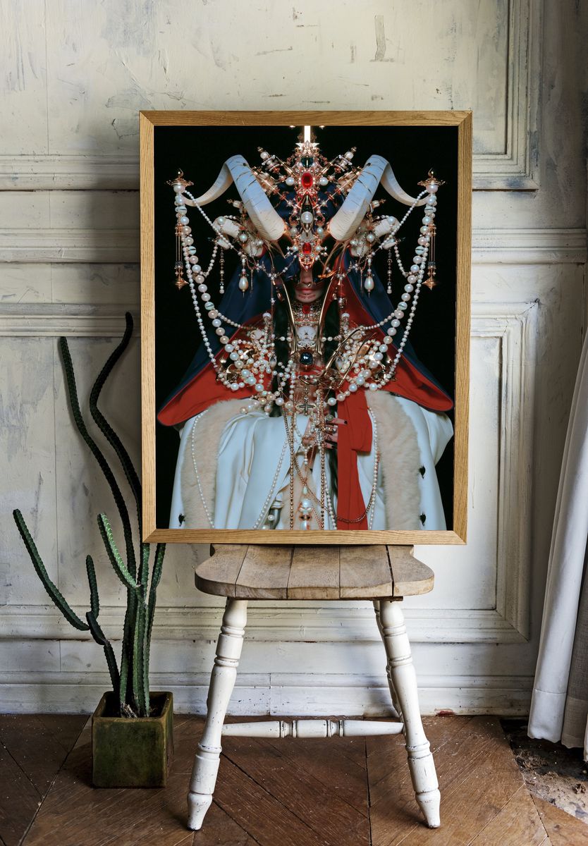 Gothic Crown Portrait Print. room preview