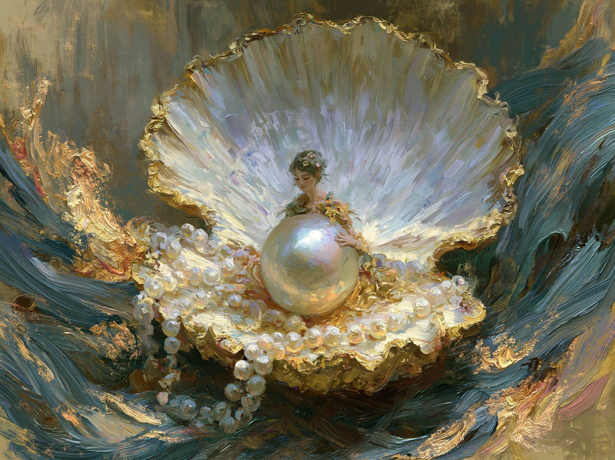 Pearl Shell Muse Fine-Art Print. poster detail