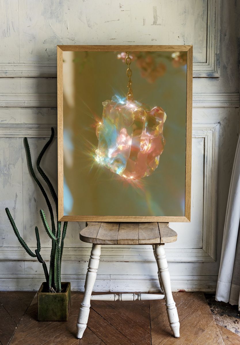 Prismatic Crystal Light Poster. — room view 1